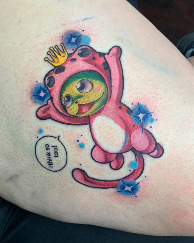 Cute Fairy Tail Tattoo on Upper Arm