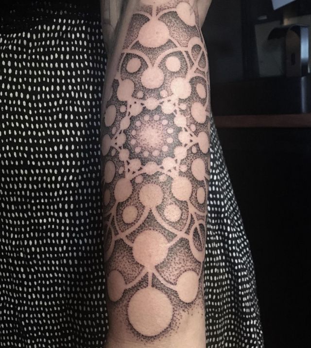 Great Crop Circle Tattoo on Arm
