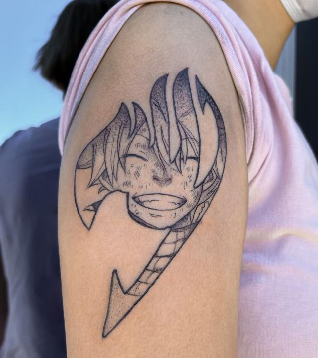 Cute Fairy Tail Tattoo on Shoulder