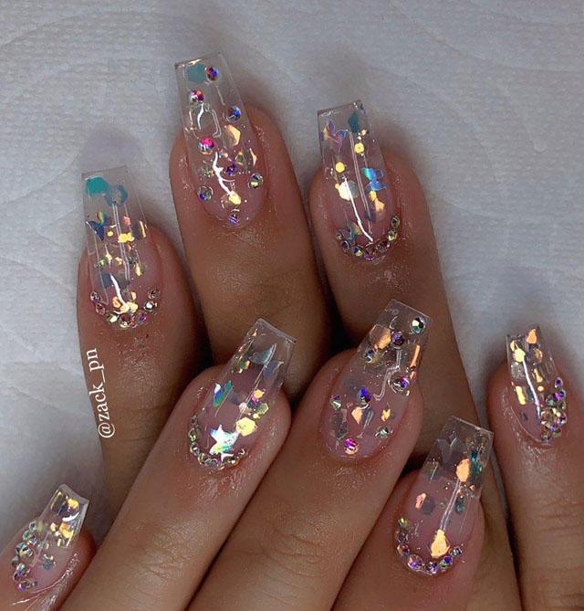 33 Gorgeous Clear Nail Designs to Inspire You | Xuzinuo | Page 32