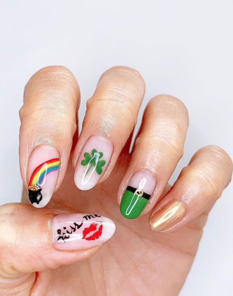 55 Gorgeous St. Patrick’s Day Nails Just For You | Xuzinuo