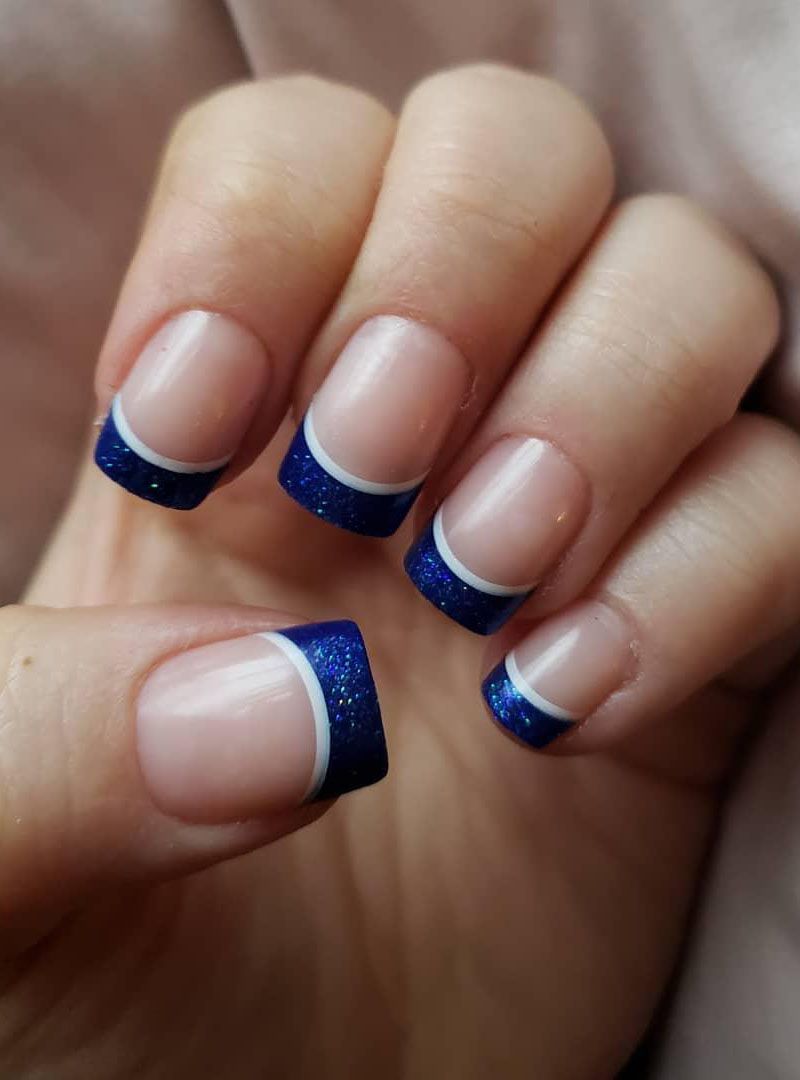 55 Trendy Colored French Tip Nails You Will Like | Xuzinuo | Page 16