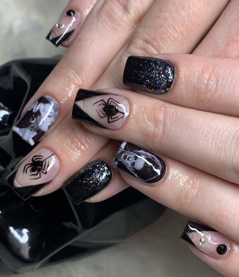 30 Trendy Halloween Spider Nail Art Designs for 2022 | Xuzinuo